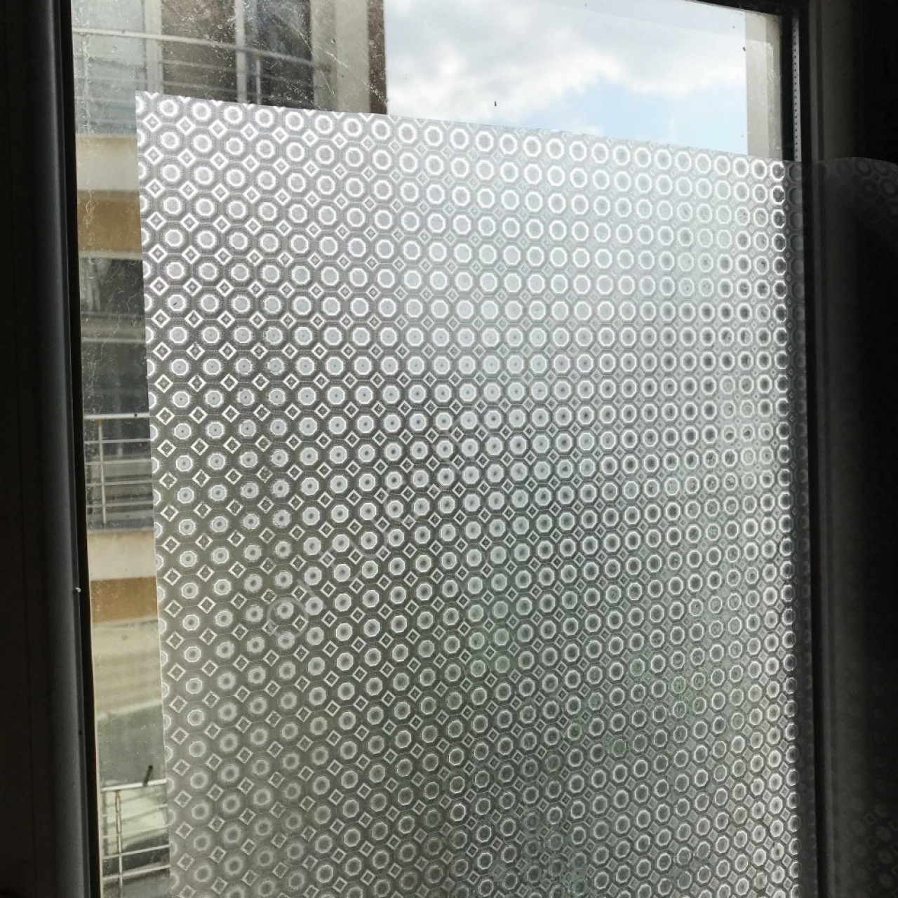 Ev Ofis Duşakabin Balkon Camı İçin Statik Buzlu Cam Folyo