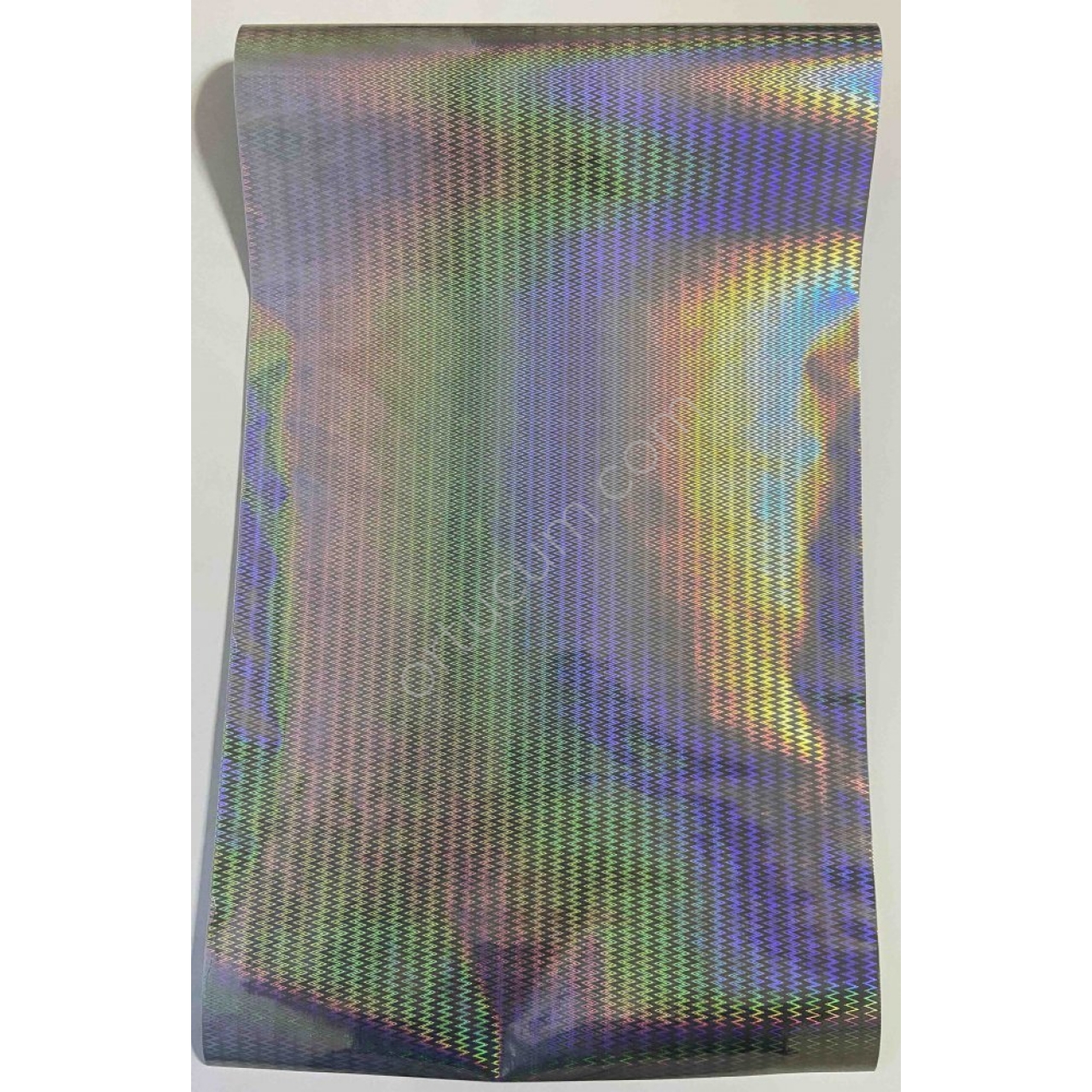 Zigzag Desen Hologram Renkli Yapışkanlı Folyo