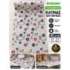 %100 EVA Mat Beyaz Kaymaz Raf Örtüsü Çiçek Desenli 45 cm Dolap Çekmece Buzdolabı İçi