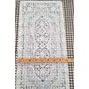 40x90 cm Pvc Dantel Görünüm Runner Sehpa Örtüsü Silinebilir Beyaz Ranır