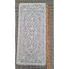 40x90 cm Pvc Dantel Görünüm Runner Sehpa Örtüsü Silinebilir Beyaz Ranır