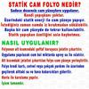 Buzlu Statik Yapışkansız Desenli Cam Folyo Ev Ofis Balkon Duşakabin Filmi Kare Çiçek