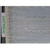 Dantel Görünümlü Pvc Muşamba Mutfak Masa Örtüsü Krem Çiçek Motifli 120x150 cm