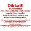 Dantel Görünümlü Pvc Muşamba Mutfak Masa Örtüsü Krem Çiçek Motifli 120x150 cm
