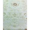 Dantel Görünümlü Pvc Muşamba Mutfak Masa Örtüsü Krem Kahve Motifli 120x150 cm