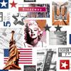 Marilyn Monroe Amerika Temalı Pvc Elyaflı Masa Örtüsü
