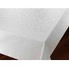 Beyaz Kabartmalı Astarlı Pvc Muşamba Dikdörtgen Kare Yuvarlak Oval Masa Örtüsü