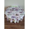 Lavanta Desenli Pvc Muşamba Mutfak Masa Örtüsü