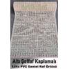 Lüks Pvc Dantel Deliksiz Raf Çekmece Dolap Örtüsü Krem Hasır Motifli LD51