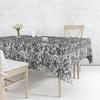 Siyah Mermer Desenli Astarlı Pvc Muşamba Masa Örtüsü