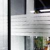 Statik Cam Folyosu Yapışkansız Kendinden Yapışkanlı Çizgili Kumlama Ev Cam Filmi 45 Cm En