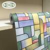 Renkli Cam Vitray Yapışkanlı Folyo 45cm Genişlik V50
