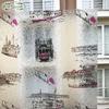 Statik Buzlu Cam Filmi Renkli İstanbul Vitray Desen