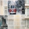 Statik Buzlu Cam Folyo Renkli İstanbul Vitray Desen